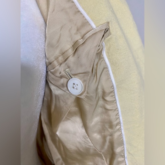 Y2k Preppy Ralph Lauren Rugby Yellow Wool Blazer - Picture 7 of 12